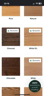 Rechthoekige eettafel 150x90x3 verjongd eiken rustiek, Ophalen, 100 tot 150 cm, Eikenhout, Nieuw