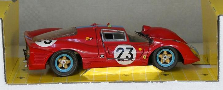 Ferrari 412 P #23 Le Mans 1967  (1:18, Revell / Jouef), Hobby en Vrije tijd, Modelauto's | 1:18, Zo goed als nieuw, Auto, Revell