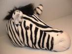 BIBIB ZEBRA KOP HOOFD PLUCHE WIT MET ZWARTE, Ophalen of Verzenden, Nieuw, Overige typen