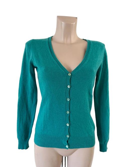 Repeat vest cashmere S, Kleding | Dames, Truien en Vesten, Zo goed als nieuw, Maat 36 (S), Groen, Ophalen of Verzenden