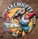 LA CHOUFFE   reclamebordje  (metaal), Verzamelen, Biermerken, Ophalen of Verzenden, Nieuw, Overige merken