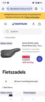 Wave Selle royal, Algemeen, Nieuw, Ophalen of Verzenden, Zadel