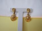 Oorbellen Trifari Crown /fantasie sierlijke hangers, Verzenden, Zo goed als nieuw, Goud, Overige materialen