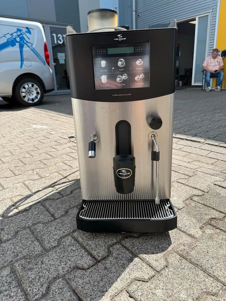 Rex Royal Koffiemachine, Witgoed en Apparatuur, Koffiezetapparaten, Gebruikt, Koffiebonen, Koffiemachine, 10 kopjes of meer, Afneembaar waterreservoir