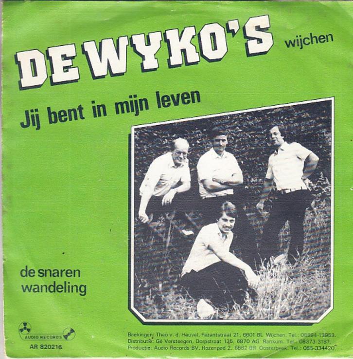 de wyko's - jij bent in mijn leven (piraat)  1982, Cd's en Dvd's, Vinyl Singles, Single, Nederlandstalig, 7 inch, Ophalen of Verzenden