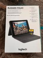 Logitech rugged folio voor iPad, 10 inch, Gebruikt, 7/8/9e generatie, Bescherming voor- en achterkant
