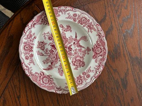 Engels rood Crown Ducal Bristol Plat Dinerbord 25 cm, Antiek en Kunst, Antiek | Servies los, Ophalen of Verzenden