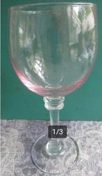 1 groot hoog glas met roze gloed - 500 ml, Verzamelen, Glas en Borrelglaasjes, Ophalen of Verzenden, Zo goed als nieuw, Overige typen