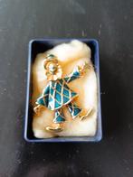 vintage goldplated clown brooch broche antiek verguld, Ophalen of Verzenden, Goud, Broche, Verguld