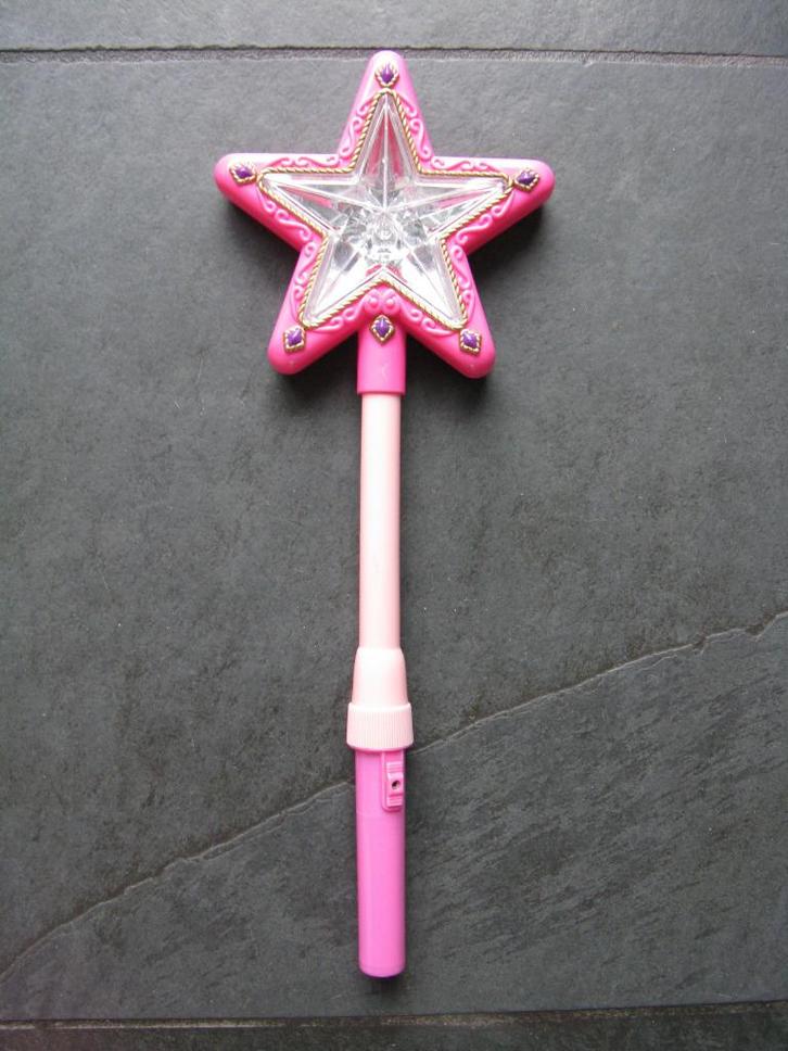 Toverstaf met licht (0114), Hobby en Vrije tijd, Feestartikelen, Gebruikt, Versiering, Fantasy, Ophalen of Verzenden