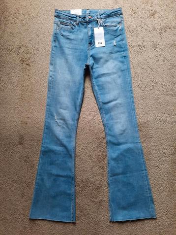 C&A jeans Flare high rise Stretch Maat 36(38) NIEUW beschikbaar voor biedingen
