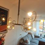 Moderne, speelse hanglamp met meerdere lichtpunten, Ophalen, Gebruikt, 50 tot 75 cm, Glas