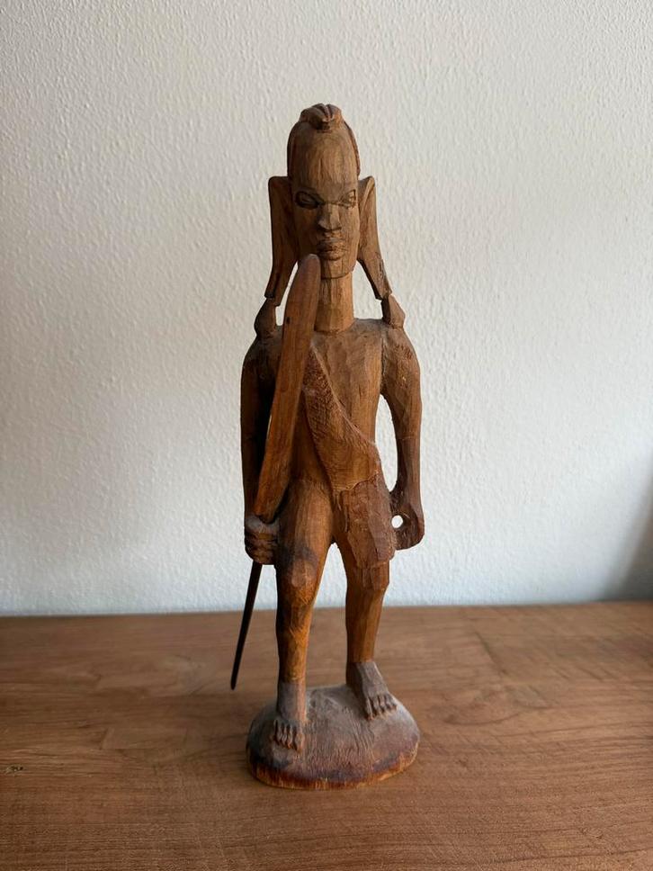 Aziatische Beelden/Poppen - Set van 2, Antiek en Kunst, Kunst | Niet-Westerse kunst, Ophalen of Verzenden