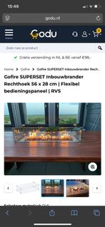 RVS Inbouwbrander voor GROTE/LANGE tafel ca 130 cm., Tuin en Terras, Ophalen, Gebruikt