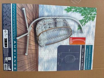 Ambiance hangstoel voor binnen én buiten – compleet in doos beschikbaar voor biedingen