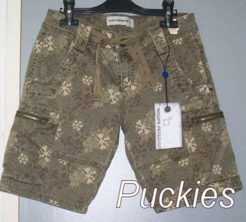 Khaki short Outfitters Nation maat 140 *NIEUW* (6676) a, Kinderen en Baby's, Kinderkleding | Maat 140, Nieuw, Meisje, Broek, Ophalen of Verzenden