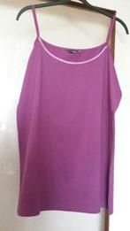 Mooie fuchiaroze top met spaghettibandjes. Mt. 54!, Verzenden, Zo goed als nieuw, Roze, Zonder mouw