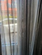 Grijze gestreepte gordijnen - diverse maten - 8 stuks, Huis en Inrichting, Stoffering | Gordijnen en Lamellen, Gebruikt, 200 cm of meer