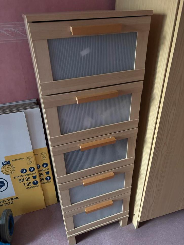 Kast met 5 lades - Opbergruimte, Huis en Inrichting, Kasten | Kledingkasten, Gebruikt, 100 tot 150 cm, Minder dan 50 cm, 25 tot 50 cm