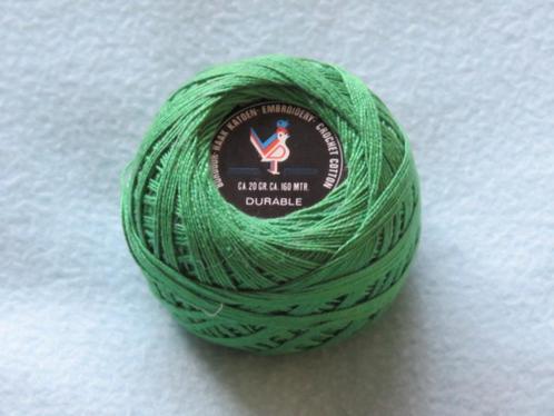 Nieuw bolletje Durable dun borduur- en haakkatoen groen 20 g, Hobby en Vrije tijd, Breien en Haken, Nieuw, Breien of Haken, Wol of Garen