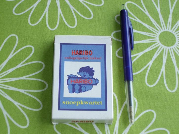 Haribo snoep kwartet, Verzamelen, Speelkaarten, Jokers en Kwartetten, Gebruikt, Kwartet(ten), Ophalen of Verzenden