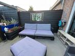 Pallet Loungebank met Kussens, Tuin en Terras, Ophalen, Gebruikt, 3 zitplaatsen, Loungeset
