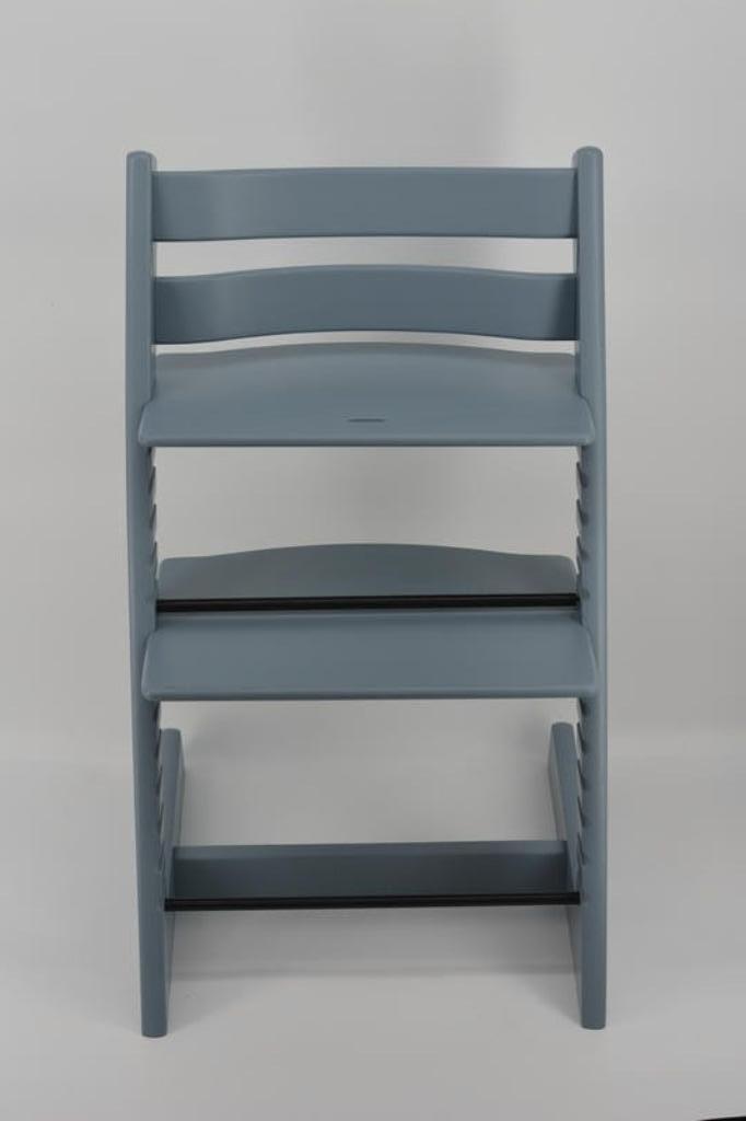Stokke Tripp Trapp Denim Drift– Refurbished model, Kinderen en Baby's, Kinderstoelen, Gebruikt, Meegroeistoel, Aanschuifbaar, Afneembaar eetblad