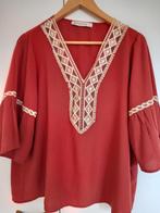 Ibiza/Bohemian top, 40, koraalrood, wijde mouwen, Kleding | Dames, Blouses en Tunieken, Maat 38/40 (M), Ophalen of Verzenden, Zo goed als nieuw