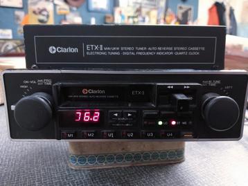 Clarion stereo auto radio cassette met  ETX-II versterker beschikbaar voor biedingen