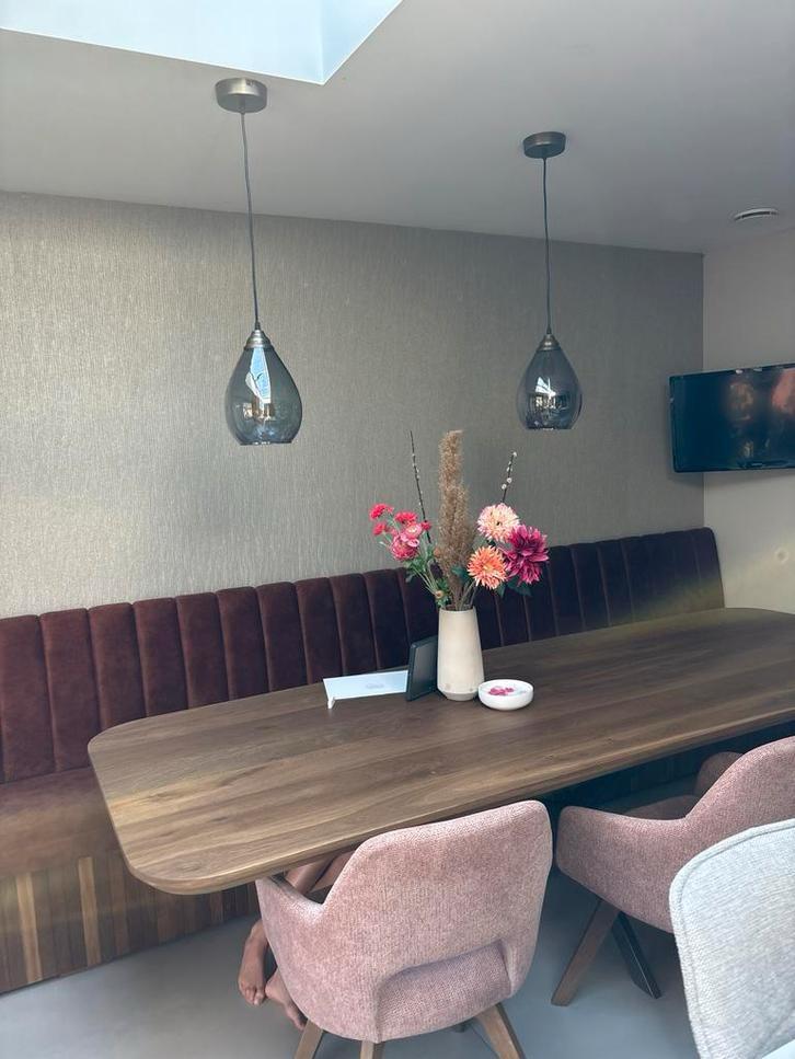 Twee moderne hanglampen Be Pure home, Huis en Inrichting, Lampen | Hanglampen, Zo goed als nieuw, Minder dan 50 cm, Glas, Ophalen of Verzenden