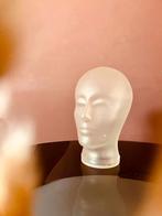 Vintage 80’s glazen hoofd, Ophalen of Verzenden