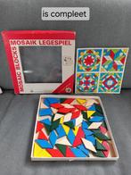 Retro, houten mozaïek,  helemaal compleet, Ophalen, Gebruikt, Overige typen