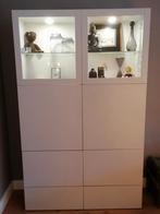 Ikea Besta Kast met Verlichting -, Huis en Inrichting, Kasten | Wandmeubels, Ophalen, Gebruikt, Minder dan 150 cm, 150 tot 200 cm