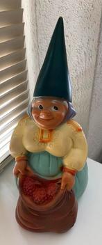 Grote tuinkabouter Lisa kunststof 31 cm vintage, Verzenden, Gebruikt, Kunststof