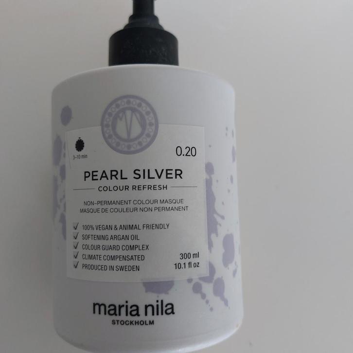 Maria Nila Pearl Silver Colour Refresh, Sieraden, Tassen en Uiterlijk, Uiterlijk | Haarverzorging, Nieuw, Haarverzorger of -hersteller