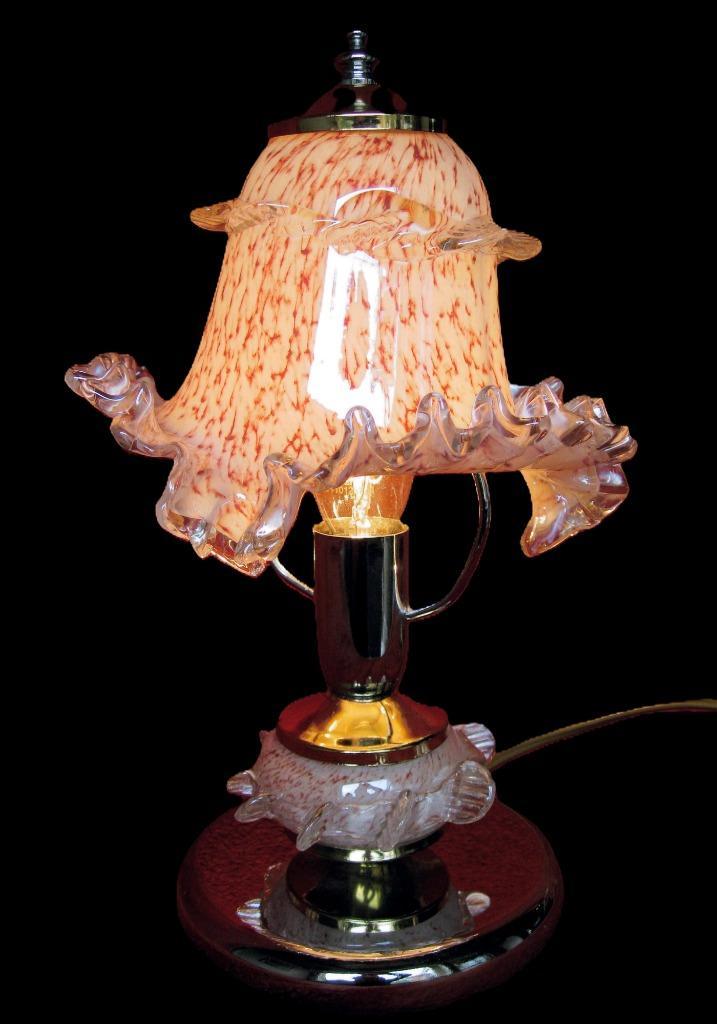 Verchroomde lampadaire lamp Murano retro sixties., Antiek en Kunst, Antiek | Lampen, Ophalen