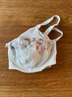 Mooie creme BH met bloemen van Amoena 80E, Ophalen of Verzenden, Beige, BH