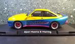 Opel Manta B MATTIG blauw / geel 1:18 MCG, Nieuw, Overige merken, Auto, Verzenden