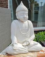 Groot zwaar buddha beeld tuinbeeld Buddha terras versiering, Tuin en Terras, Beton, Gebruikt, Boeddhabeeld, Ophalen