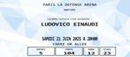 2 kaartjes Ludivico Einaudi Parijs La defense Arena, Twee personen