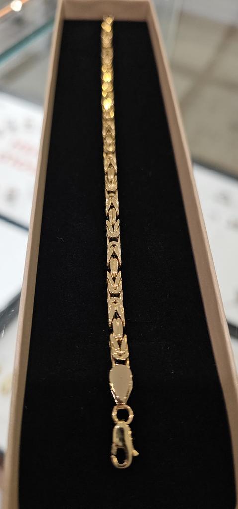 14k Gouden Koningsarmband, Sieraden, Tassen en Uiterlijk, Armbanden, Nieuw, Ophalen of Verzenden