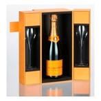 VEUVE CLICQUOT LUXE DOOS MET 2 GLAZEN, Ophalen of Verzenden, Nieuw, Frankrijk, Champagne