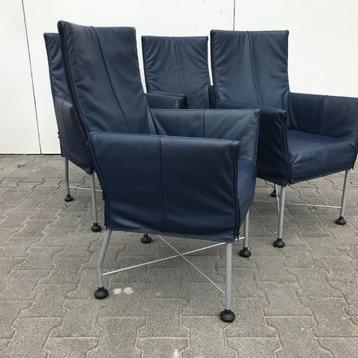 4 IZGS Montis Chaplin design stoel stoelen chairs leer beschikbaar voor biedingen