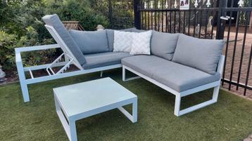 Luxe aluminium loungeset verstelbaar beschikbaar voor biedingen