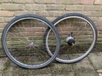 Fietswielen voorwiel en achterwiel 28 inch, Fietsen en Brommers, Fietsonderdelen, Gebruikt, Algemeen, Shimano, Ophalen
