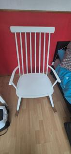 Schommelstoel wit, Huis en Inrichting, Gebruikt, Wit, Ophalen of Verzenden, Eén