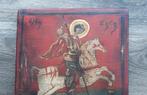 Om1900 Hand Geschilderd Ikoon Icoon Ex Voto Sint Joris Draak, Antiek en Kunst, Ophalen of Verzenden