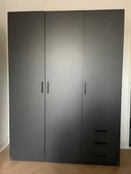Kledingkast Sprint 3-deurs antraciet, Huis en Inrichting, Kasten | Kledingkasten, Ophalen, Zo goed als nieuw, 50 tot 75 cm, 150 tot 200 cm