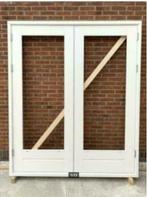 Achterpui, Dubbele Tuindeuren, Hardhout, EXTRA BREDE MAAT, Nieuw, Ophalen of Verzenden, Buitendeur, Hout