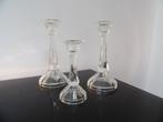 Art Deco set Kandelaars Boheems, Ophalen of Verzenden, Glas